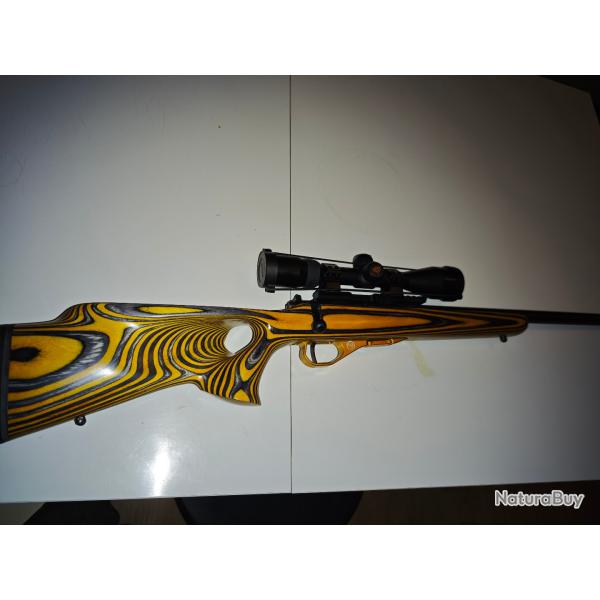 CZ 455 yellow thumbhole 22lr