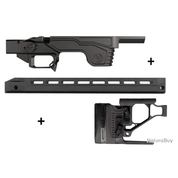 Kit Droitier Vision pour Rem 700 Short Action - ( Partie centrale + Crosse + GM Competition G2 )