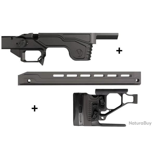 Kit Gaucher Vision pour Rem 700 Short Action - ( Partie centrale + Crosse + GM MD Competition G2 )