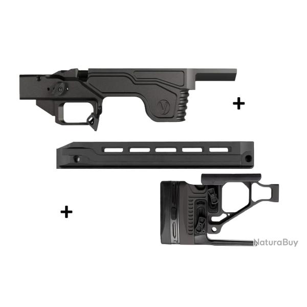 Kit Gaucher Vision pour Rem 700 Short Action - ( Partie centrale + Crosse + GM Covert G2 )