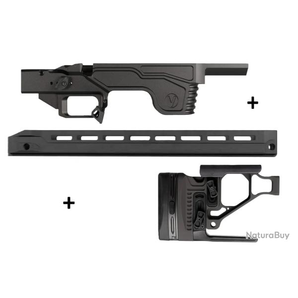 Kit Droitier Vision pour Rem 700 Long Action - ( Partie centrale + Crosse  + GM Competition G2 )