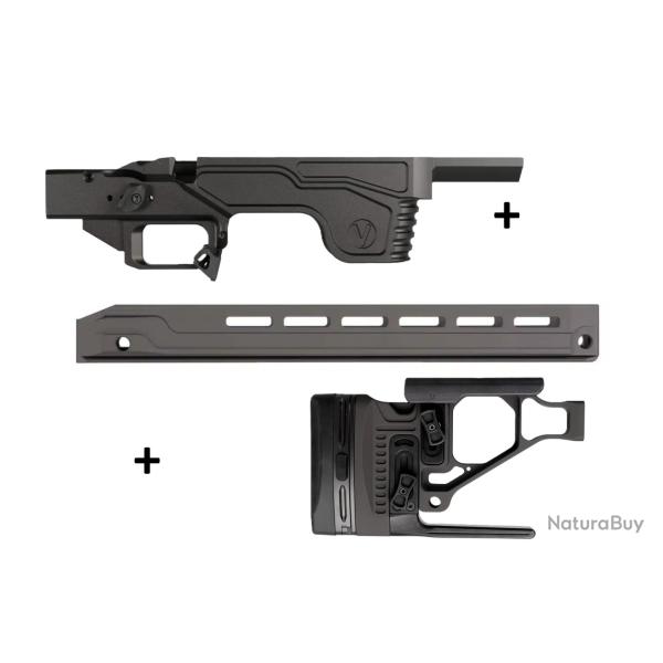 Kit Droitier Vision pour Rem 700 Long Action - ( Partie centrale + Crosse  + GM MD Competition G2 )