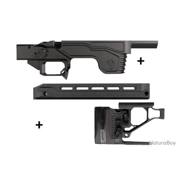 Kit Droitier Vision pour Rem 700 Long Action - ( Partie centrale + Crosse  + GM Covert G2 )