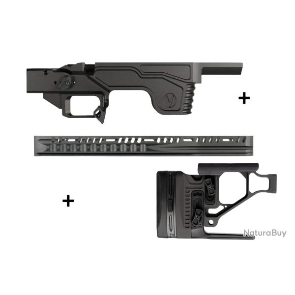 Kit Droitier Vision pour Rem 700 Long Action - ( Partie centrale + Crosse  + GM Standard )