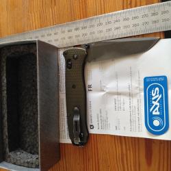 Couteau pliant Benchmade Bailout lame lisse olive Custom !