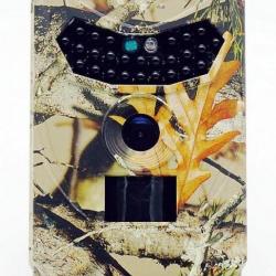 Cam&eacute;ra de Chasse 12MP Camouflage Infrarouge Vision Nocturne &eacute;tanche Miniature Surveillance Animaux