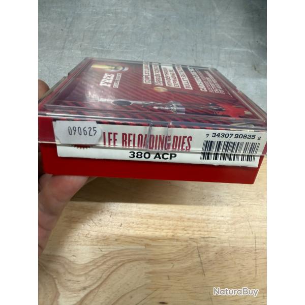 JEU D'OUTILS LEE 380 ACP (9 COURT) NEUF JAMAIS SERVI