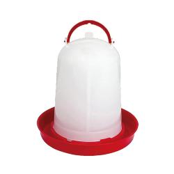 Abreuvoir sipho&iuml;de pour volailles 3L - Rouge et blanc - GAUN