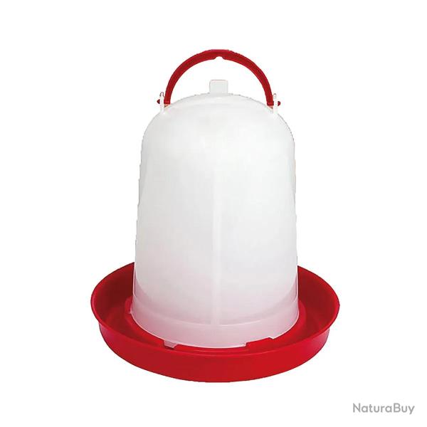 Abreuvoir sipho�de pour volailles 3L - Rouge et blanc - GAUN
