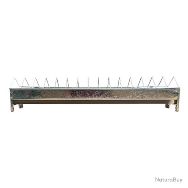 Mangeoire lin�aire � grilles galvanis�e 75 cm pour volailles adultes GAUN