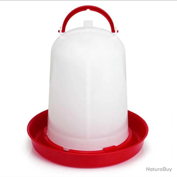 Abreuvoir sipho�de GAUN pour volailles 8L - Rouge et blanc