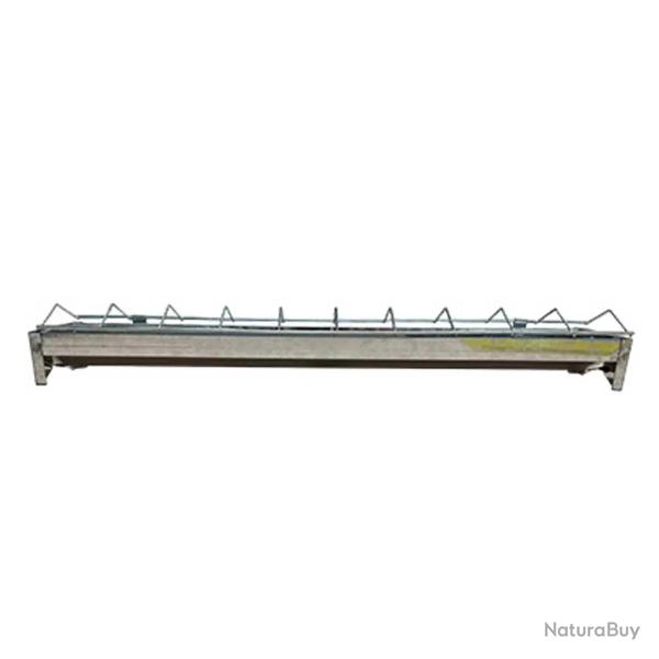 Mangeoire lin�aire � grilles galvanis�e 50 cm pour poussins et cailles GAUN