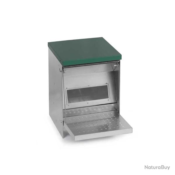 Mangeoire Tr�mie Anti-Nuisible Rooster 5kg - Acier Galvanis� pour Volailles