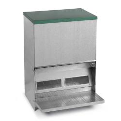 Mangeoire Tr&eacute;mie Anti-Nuisible Rooster 40kg - Acier Galvanis&eacute; pour Volailles