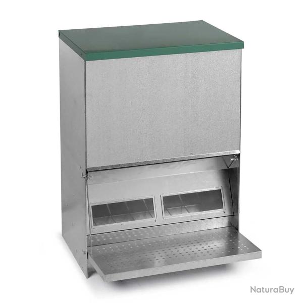 Mangeoire Tr�mie Anti-Nuisible Rooster 40kg - Acier Galvanis� pour Volailles