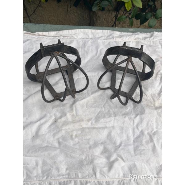 Ancienne paire D'�triers camarguais collection