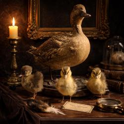 Canne est ses canetons