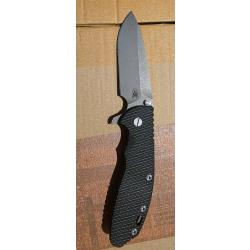 Couteau pliant Rick Hinderer XM-24 4.0" 20CV Tri-Way Swedged Spears - Working Finish - Noir