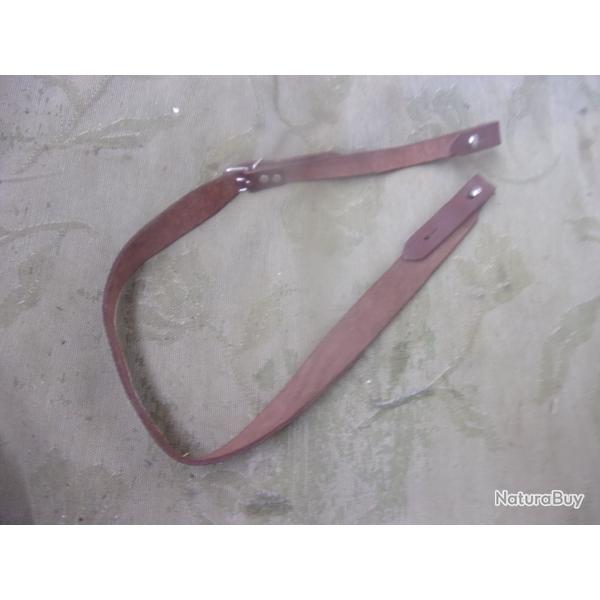 bretelle chasse cuir 78 cm max