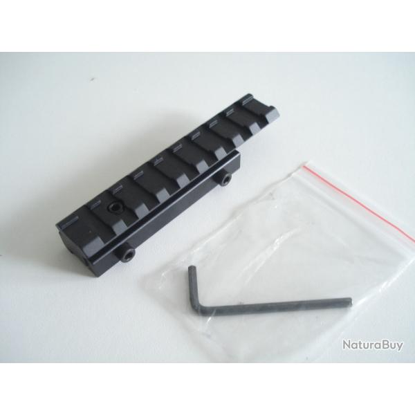 Adaptateur queue d'aronde 11 mm vers picatinny 21 mm