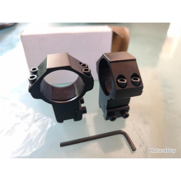 Colliers NEUFs rail 11 mm diam�tre 30mm