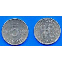 Finlande 5 Pennia 1980 Piece Europe Penny