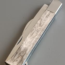 ANCIEN COUTEAU 2 pi&egrave;ces, THIERS, XX&egrave;me, manche en corne.