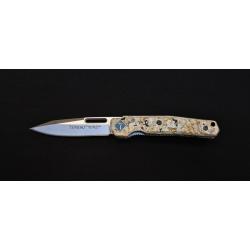 TOKISU Micarta Glacial Couteau de poche pliant - R&eacute;f. 25284