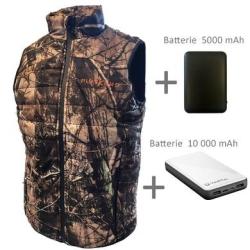 Pack Gilet chauffant Pisteurs camo
