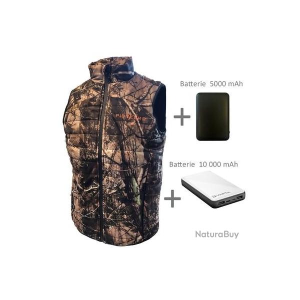 Pack Gilet chauffant Pisteurs camo