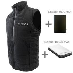 Pack Gilet chauffant Pisteurs noir