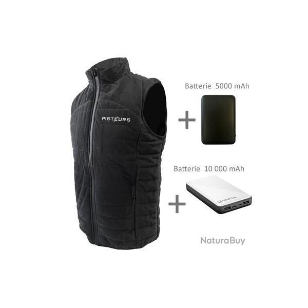Pack Gilet chauffant Pisteurs noir