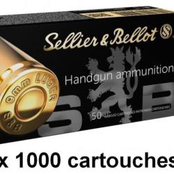 SELLIER BELLOT cal.9mm PARA FMJ /1000 cartouches (Maximun 2000/commande)