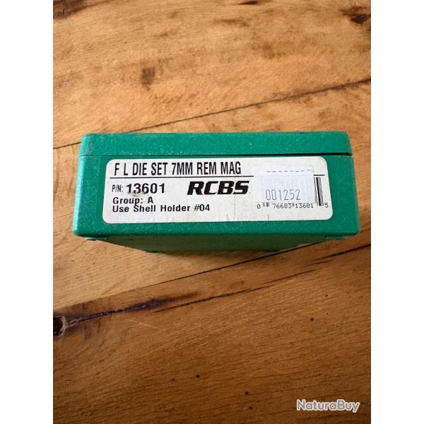 Jeux d'outils RCBS 2-Die Set cal.7mm Rem Mag ref 13601 (Groupe A) NN