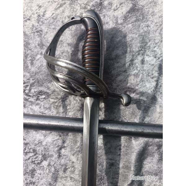 SABRE OFFICIER TROUPE D`AFRIQUE LAME PREVAL