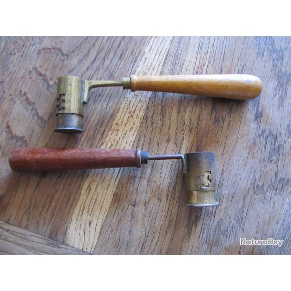 lot doseurs � poudre et plomb vintage