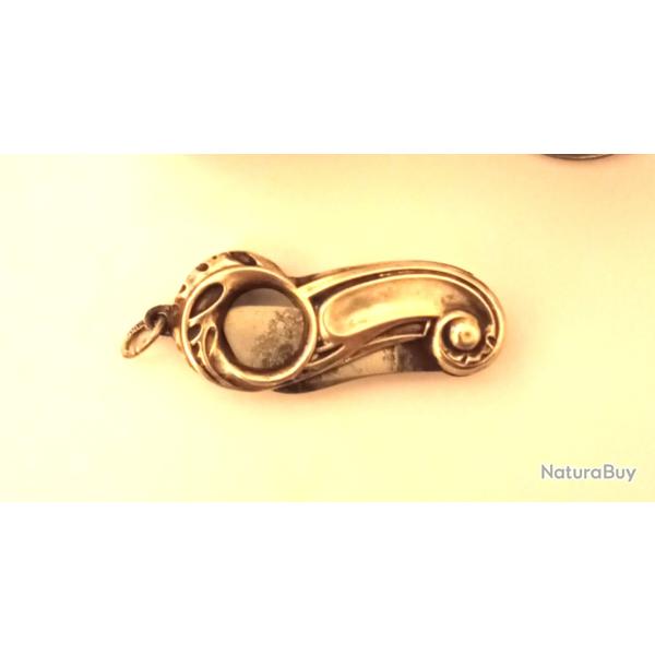 ancien coupe cigare pendentif, argent