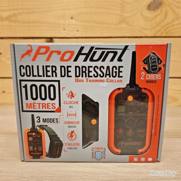 COLLIER DE DRESSAGE PROHUNT 1000M