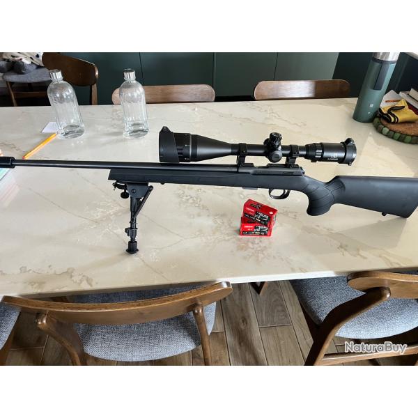 Cz 457 synthetic avec lunette bipied et silencieux