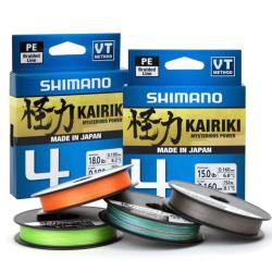 Tresse Shimano Kairiki 4 300m Multi Color 0,06mm/300M