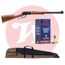 PACK CARABINE A LEVIER 22LR WINCHESTER + MUNITIONS + HOUSSE