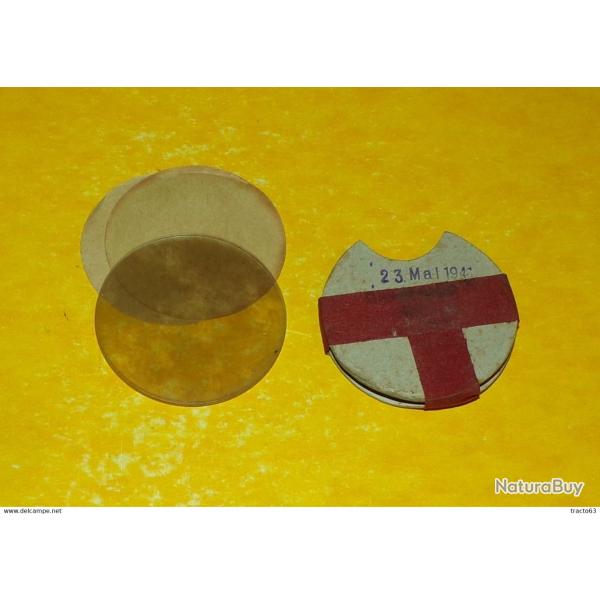 ARMEE SUISSE : RONDELLES ANTI-BUEE POUR LA PROTECTION OPTIQUE DE M.A.G DE 1941 WWII, FABRICATION DU