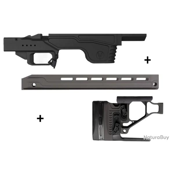 Kit Droitier Vision pour Rem 700 Long Action Medium AICS - Garde Main Medium Competition Gen 2
