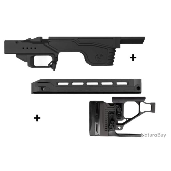 Kit Droitier Vision pour Rem 700 Long Action Medium AICS - Garde Main Covert Gen 2