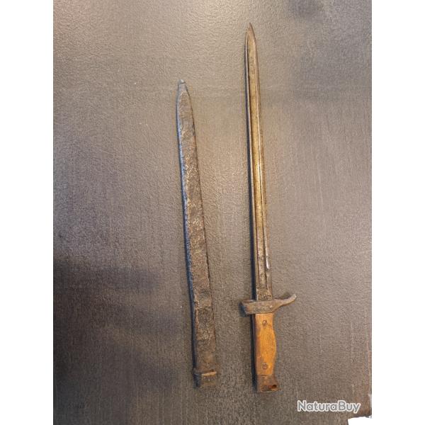 Baionnette Berthier 1892 quillon court