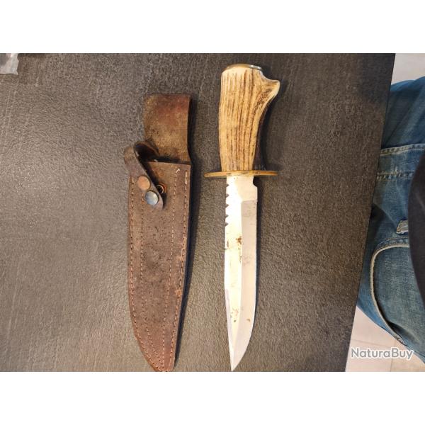 Couteau de chasse bois de cerf