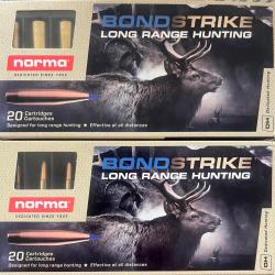 2 bo&icirc;tes de 20 Balles Bondstrike NORMA 300 WSM , 180gr