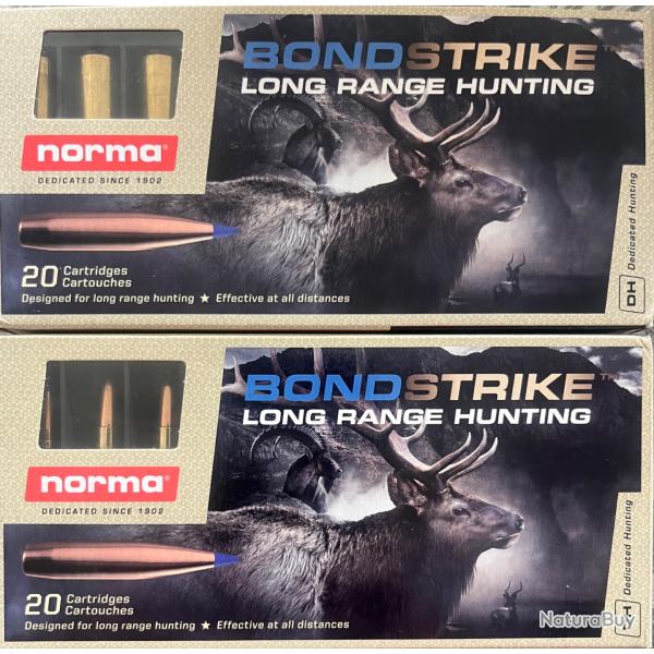 2 bo�tes de 20 Balles Bondstrike NORMA 300 WSM , 180gr