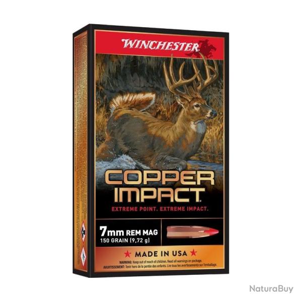 Munitions Winchester 7mm Remington Extreme Point Lead Free 150gr