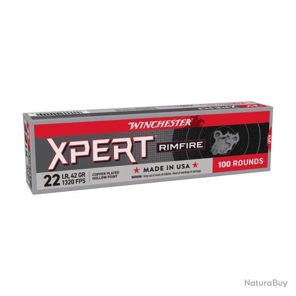 Munitions Winchester Xpert 22LR 42gr Plaqu� Cuivre